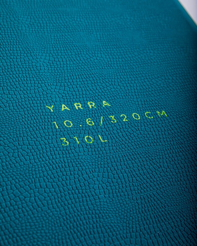 Jobe Yarra Teal 10'6 SUP Board onderkant detail