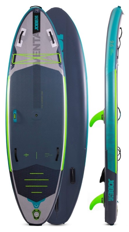 Jobe Venta 9'6 Wind Surf SUP Board bovenkant onderkant en zijkant