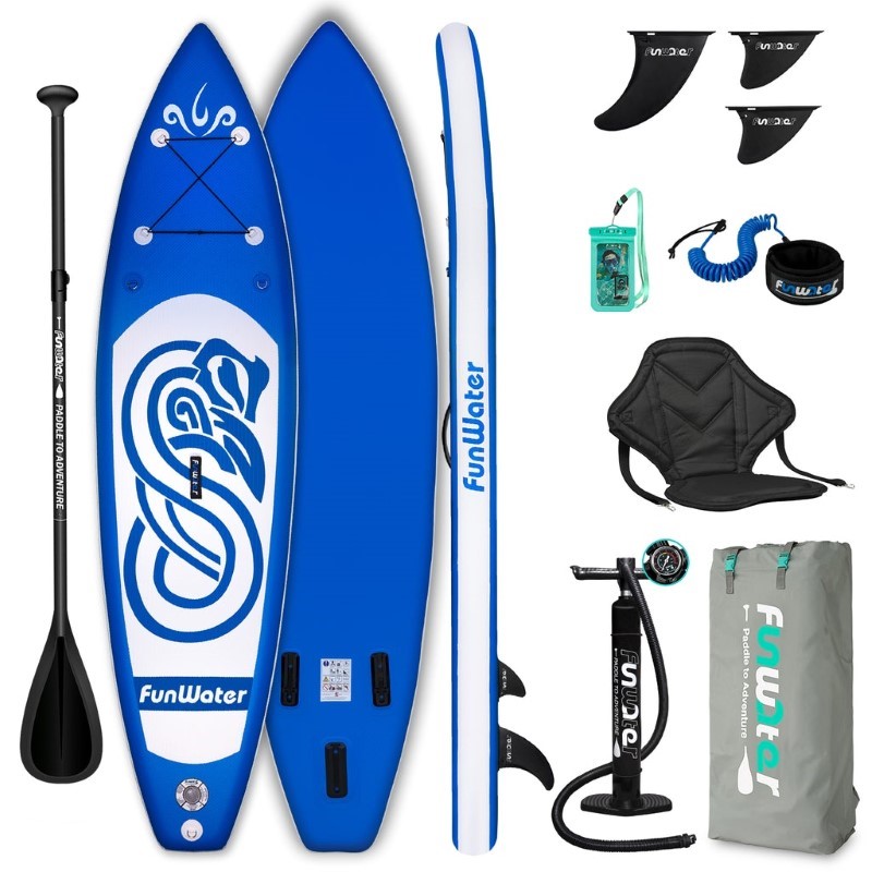 Funwater Rainbow Snake Blue 10' SUP board