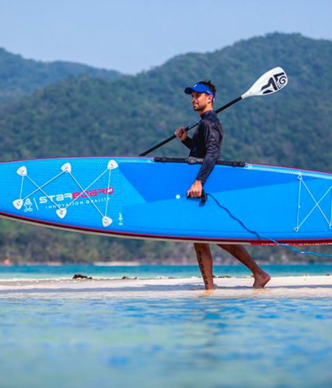 Starboard Touring S Deluxe 14x28 SUP board op strand