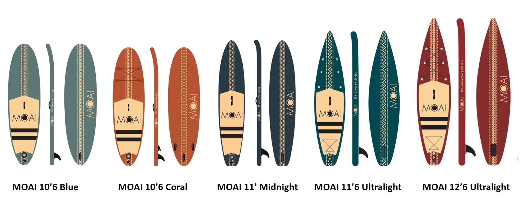MOAI Ultralight Edition SUP boards